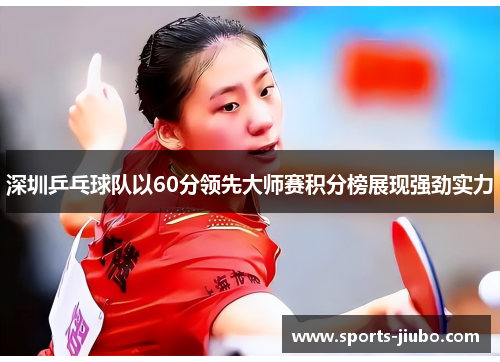 深圳乒乓球队以60分领先大师赛积分榜展现强劲实力